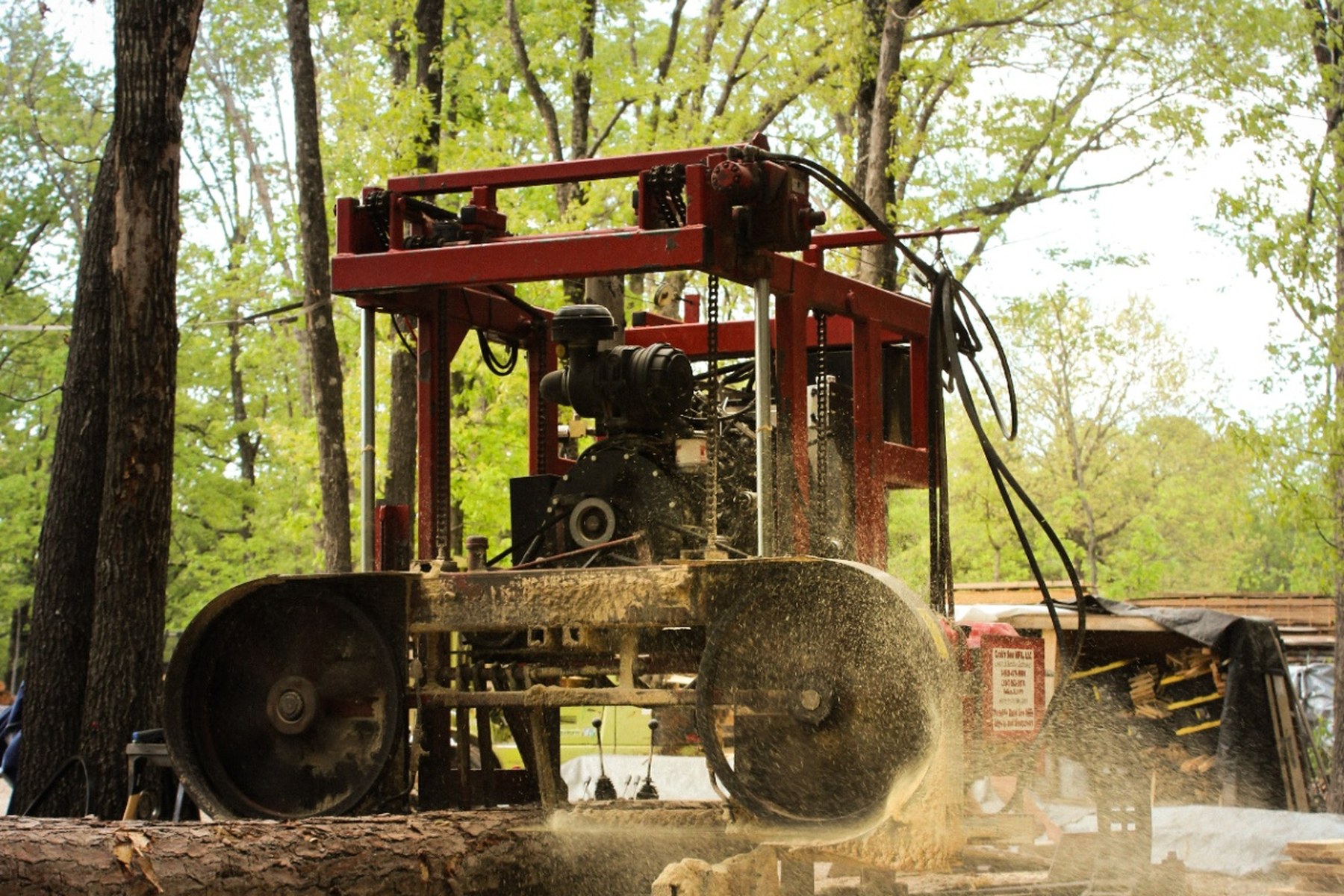 Sawmill operation at Ozark Saw & Lumber